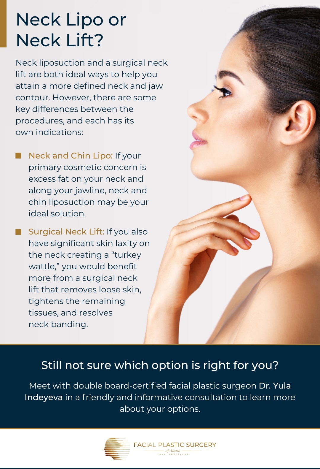 Austin Neck and Chin Liposuction With Dr. Yula Indeyeva